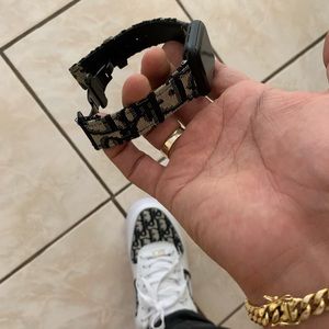 Upcycled handmade apple watch band